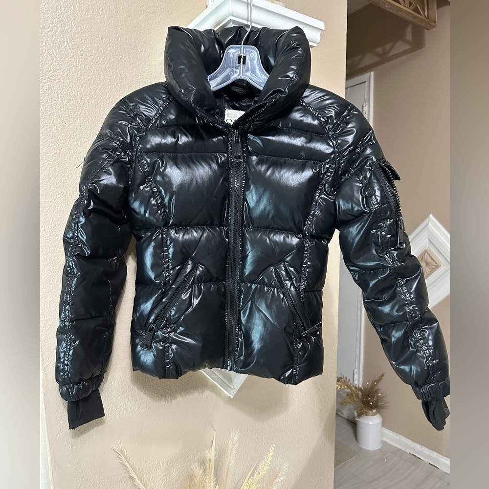 SAM Shiny Black Puffer Jacket